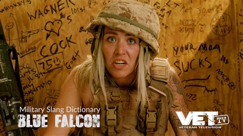 military slang for blue falcon.